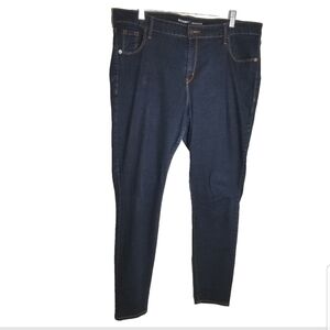 Old Navy Rockstar Jeans Womens 18T Skinny High Rise Dark Wash Blue Stretch 38x31